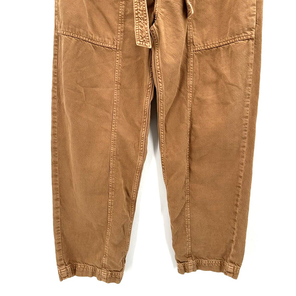 Etica Wade Relaxed Trouser Pants Brown Size S Preppy Sustainable Boho Capsule - Picture 4 of 11